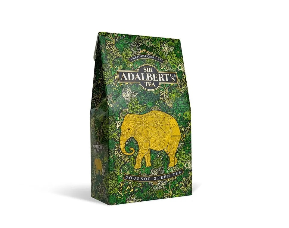 ADALBERT'S SOURSOP GREEN TEA LIŚCIASTA 100G KARTONIK