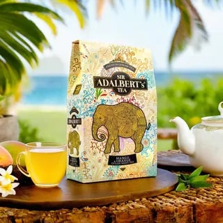Adalbert's Tea MANGO & ORANGE WHITE TEA - Liściasta 80g