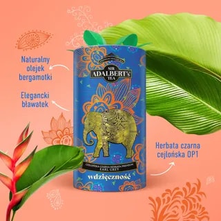Adalbert's Tea - Earl Grey WDZIĘCZNOŚĆ - Liściasta 80g