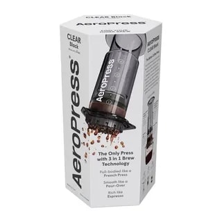AeroPress Clear Black - Zaparzacz do kawy czarny
