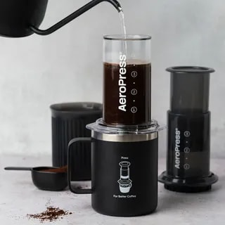 AeroPress - Travel Coffee Mug - Kubek Termiczny Czarny 350ml