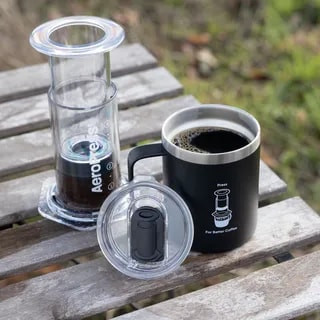 AeroPress - Travel Coffee Mug - Kubek Termiczny Czarny 350ml