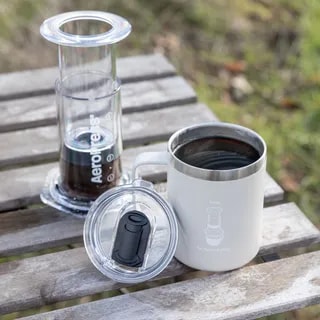 AeroPress - Travel Coffee Mug - Kubek Termiczny Kremowy 350ml