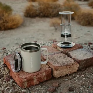 AeroPress - Travel Coffee Mug - Kubek Termiczny Kremowy 350ml