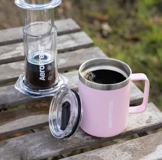 AeroPress - Travel Coffee Mug - Kubek Termiczny Różowy 350ml
