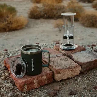 AeroPress - Travel Coffee Mug - Kubek Termiczny Zielony 350ml