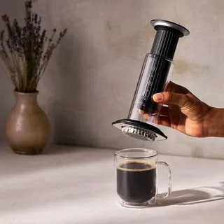 AeroPress Premium - Zaparzacz Do Kawy Szklany Czarny
