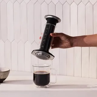 AeroPress Premium - Zaparzacz Do Kawy Szklany Czarny