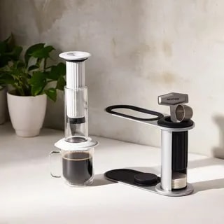 AeroPress Premium Zaparzacz do Kawy Szklany Biały