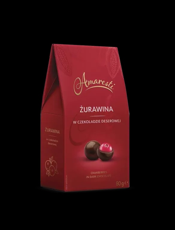 Eurohansa - Amaresti Żurawina w Czekoladzie Deserowej - 80g