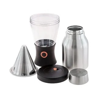 Asobu - Cold Brew Insulated Portable Brewer - Srebrny