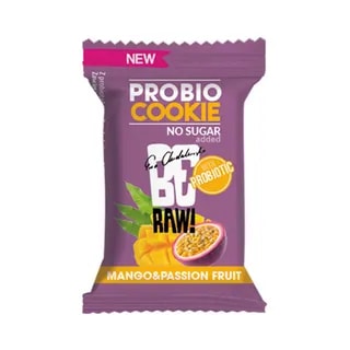 BeRAW! Probio Cookie Ciasteczko Probiotyczne Mango&Passion Fruit Mango i Marakuja Bez Dodatku Cukru 18 g