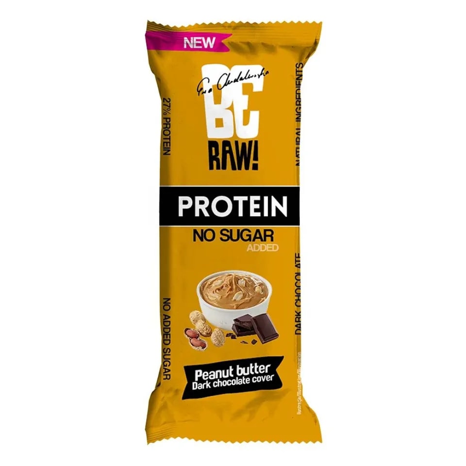 BeRAW! Protein Baton Proteinowy 27% Biała Peanut Butter Masło Orzechowe 40 g