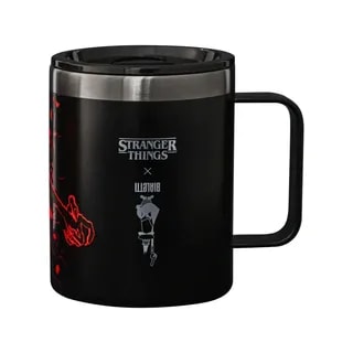 Bialetti - Kubek termiczny z uchwytem Stranger Things 420ml - świecący w ciemności