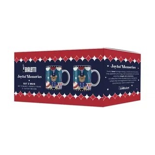 Bialetti - Zestaw 2 kubków Joyful Christmas 300 ml