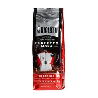 Bialetti Zestaw Moka Express 6tz + kawa Perfetto Moka Classico 250g