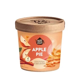 W opakowaniu znajduje się czarna herbata o smaku szarlotki, idealna na chłodne dni. Herbata Apple Pie od Brown House & Tea to wegańska propozycja, która umili każdą chwilę z kubkiem aromatycznego napoju.