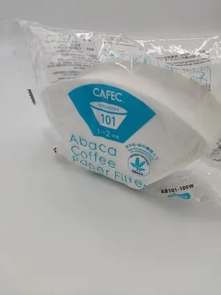 Filtr Papierowy Trapezoidalny Cafec Abaca Biały Cup1-2 100 Sztuk