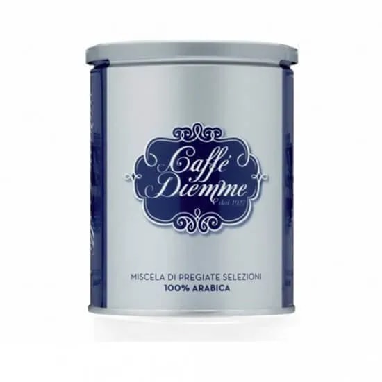 Srebrna puszka kawy mielonej Caffe Diemme Miscela Di Pregiate Selezioni 250g – 100% Arabica z włoskiej palarni, dostępna w sklepie Coffee Selection.