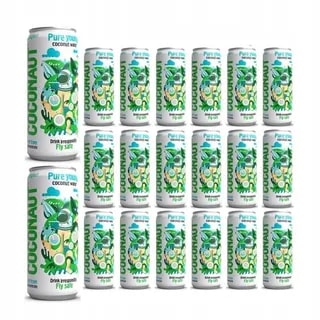Coconaut Woda Kokosowa z Młodego Kokosa Zestaw 20 x puszka 320 ml