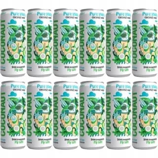 Coconaut Woda Kokosowa z Młodego Kokosa Zestaw 12 x Puszka 500 ml