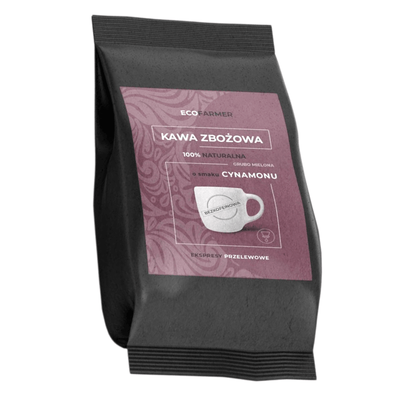 ECOFARMER - Kawa Zbożowa O SMAKU CYNAMONU 100% Naturalna - 500 g