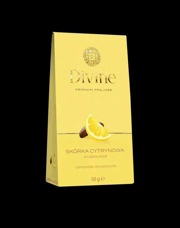 Eurohansa - DIVINE Premium Pralines Skórka Cytrynowa w Czekoladzie - 50g