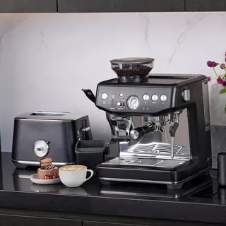 SAGE SES876BTR - The Barista Express Impress Czarno-Srebrny - Ekspres Kolbowy