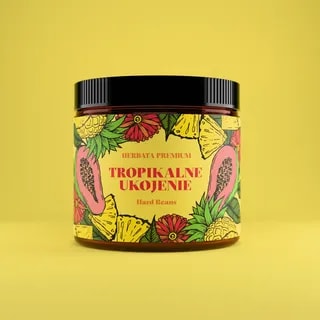 Hard Beans Herbata Czarna Aromatyzowana Tropikalne Ukojenie 50 g