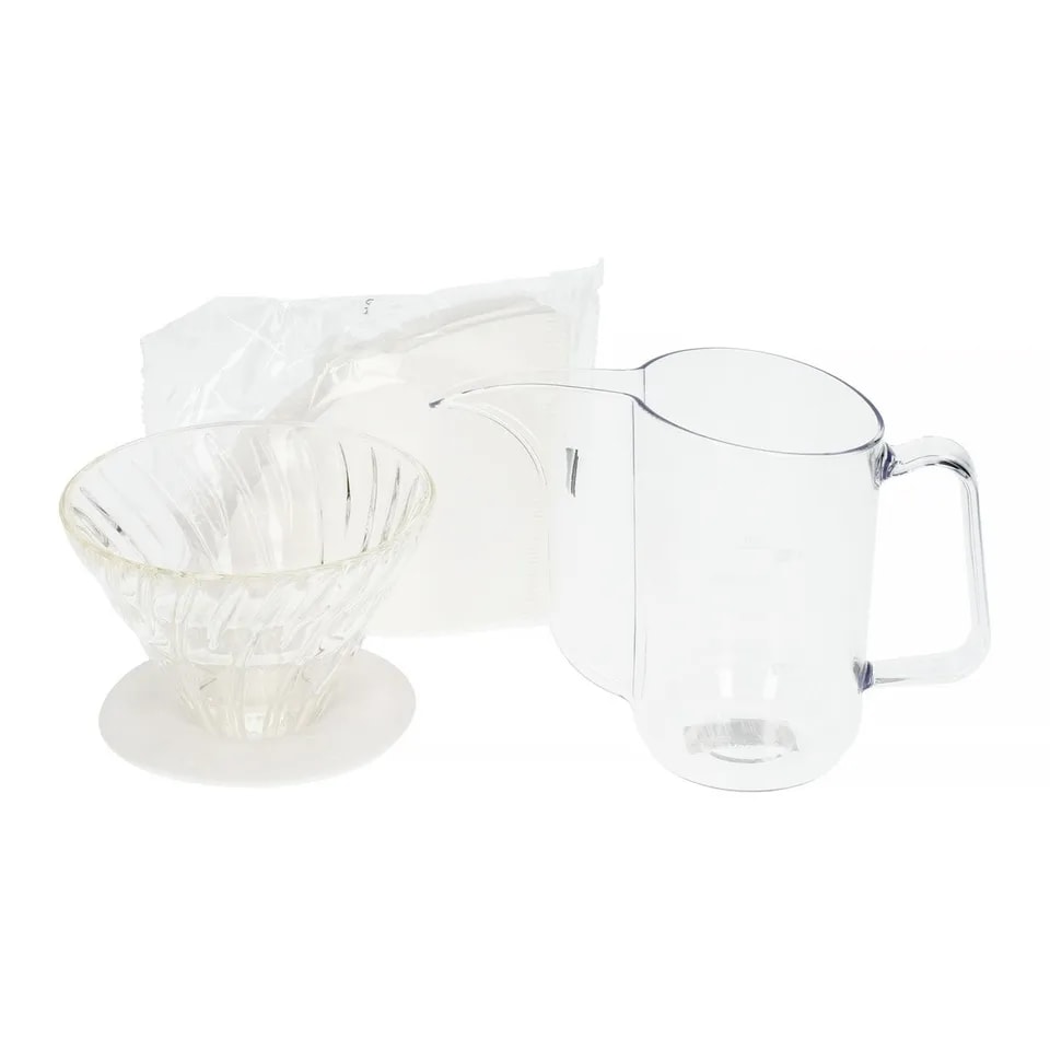 Hario - Bloom - Anniversary Brewing Kit - Zestaw dripper V60-02 + dzbanek Kettle Air + filtry