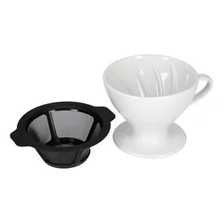 Hario - Ceramiczny Dripper W60-02 Biały