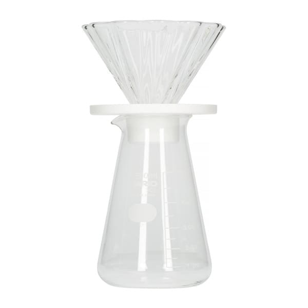 Hario - Cha Cha Drip Bouquet 02 Biały + Serwer + Filtry - Zaparzacz do herbaty