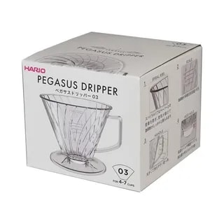 Hario - Dripper Plastikowy PEGASUS 03 - Przeźroczysty