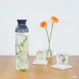 Hario - Filter-In Tea Carafe - Butelka do Cold Brew Szara 1l