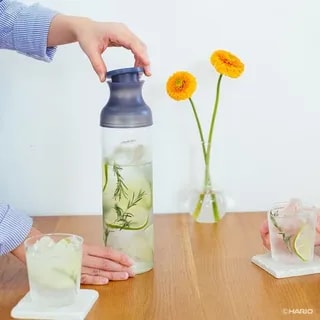 Hario - Filter-In Tea Carafe - Butelka do Cold Brew Szara 1l