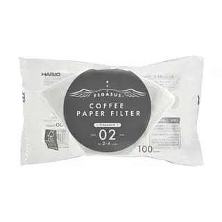 Hario - Filtry papierowe białe PEGASUS 02 - 100 Sztuk
