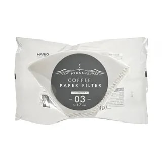 Hario - Filtry papierowe białe PEGASUS 03 - 100 Sztuk