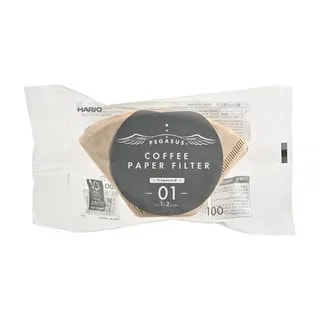 Hario - Filtry papierowe brązowe PEGASUS 01 - 100 Sztuk