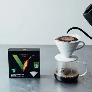 Hario - Filtry papierowe Meteor - V60-02 - 50 sztuk