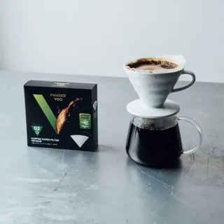 Hario - Filtry papierowe Meteor - V60-02 - 50 sztuk