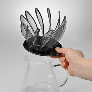 Hario - Suiren - Plastikowy dripper - Czarny