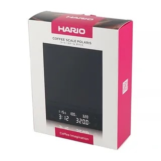 Waga Hario Polaris Czarna - Do Przelewowych Metod Parzenia