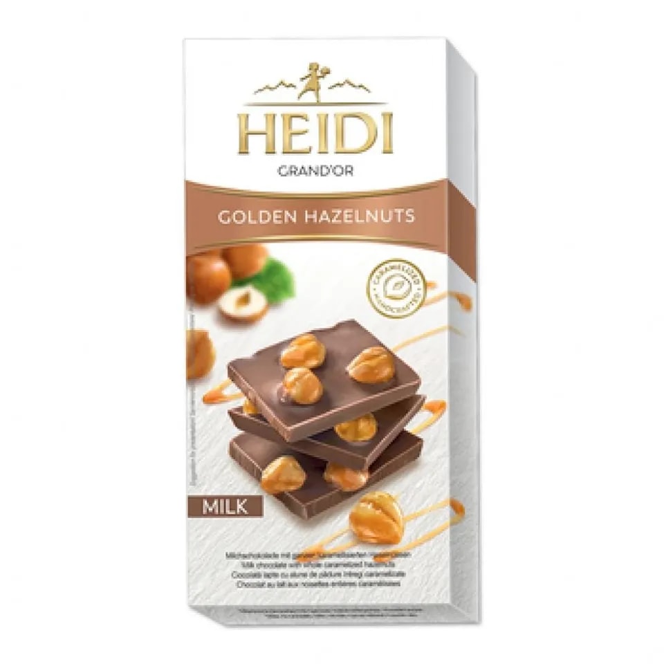 Czekolada Mleczna HEIDI MILK HAZELNUTS 100g