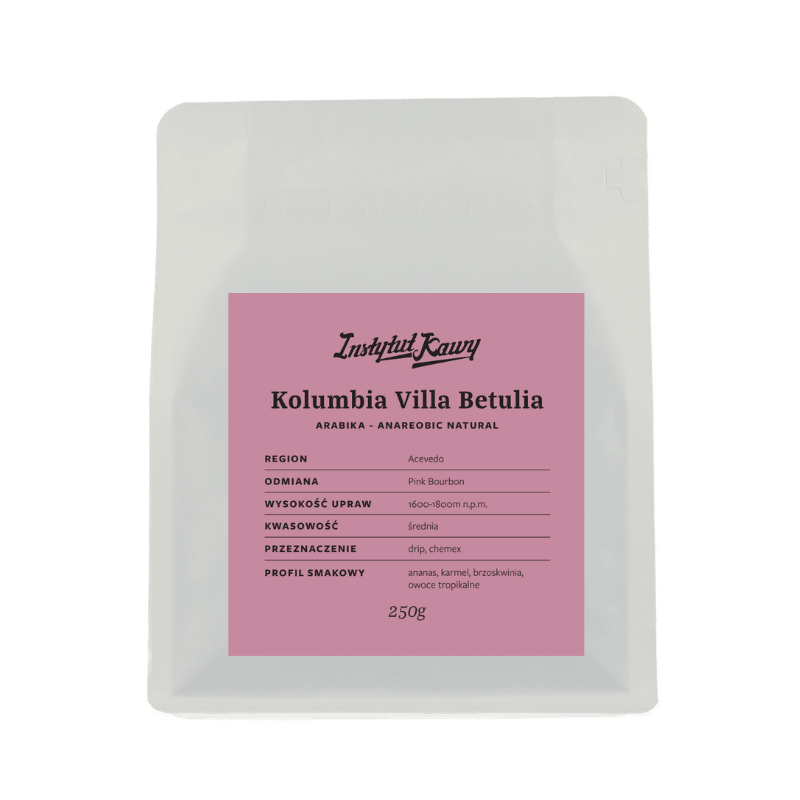 Instytut Kawy - KOLUMBIA VILLA BETULIA Natural Anaerobic Filter 250g