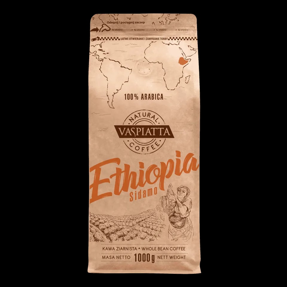 Kawa Ziarnista Vaspiatta Natural Ethiopia 1kg