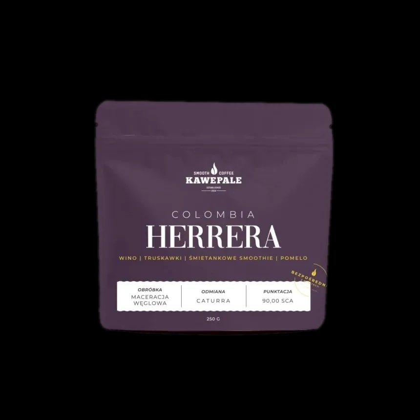 Torba kawy KawePale Colombia Herrera z nutami wina, truskawek, śmietankowego smoothie i pomelo