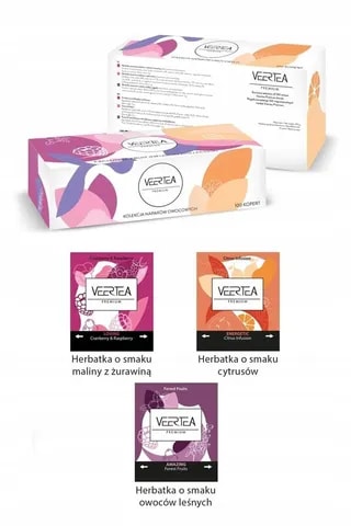 Zestaw / kolekcja herbat owocowych Veertea Premium 100 szt.