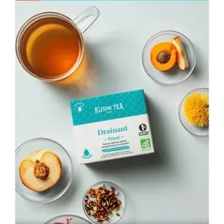 Kusmi Tea Draining Ritual - Organiczna oczyszczająca mieszanka ziół i owoców - 18 saszetek
