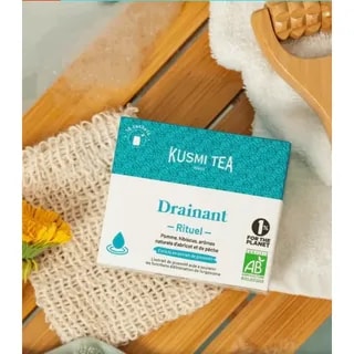 Kusmi Tea Draining Ritual - Organiczna oczyszczająca mieszanka ziół i owoców - 18 saszetek