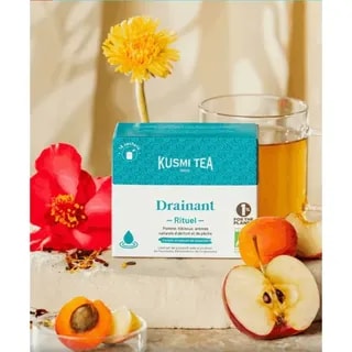 Kusmi Tea Draining Ritual - Organiczna oczyszczająca mieszanka ziół i owoców - 18 saszetek